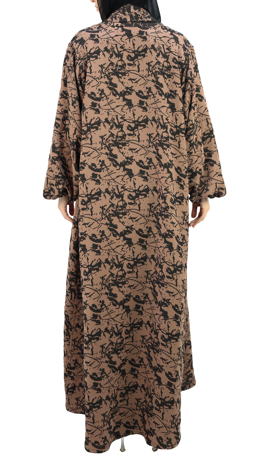 Elegant Kimono Front Open Reversible with Inner Dress Abaya